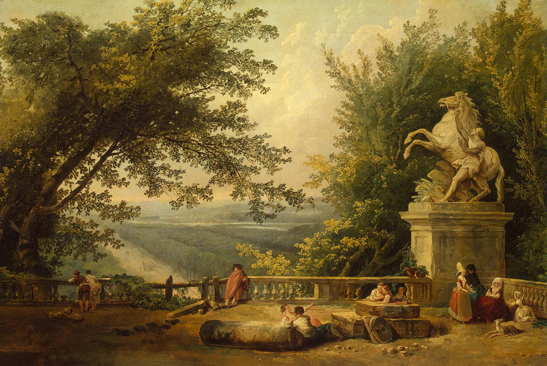 Руины террасы в парке Марли (1784)