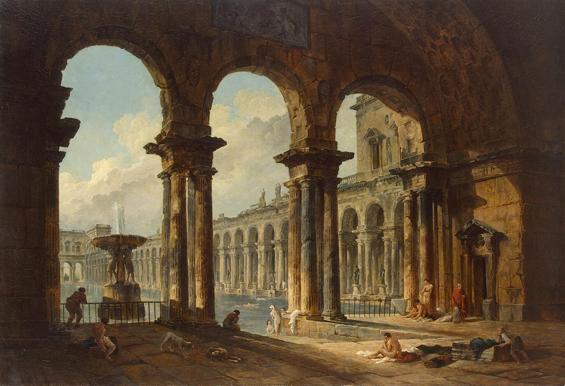 Использование древних руин в качестве общественной купальни (1798)
