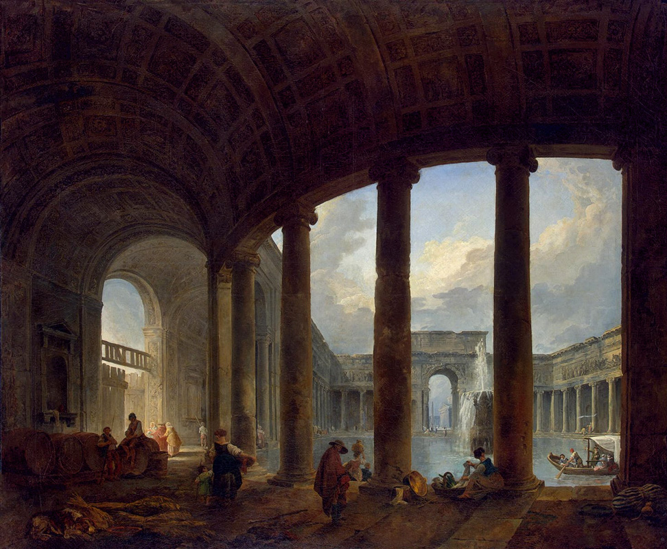Бассейн, окруженный колоннадой (1772)