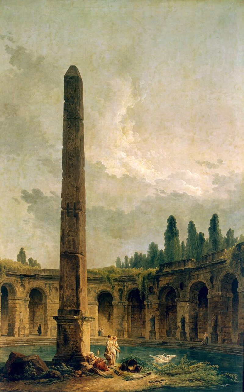 Пезаж у обелиска (1773)
